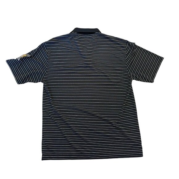 Nike Golf Men's Large black short sleeve polo striped - Picture 4 of 7